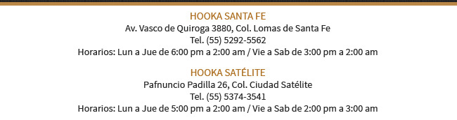 Hookah Santa fe - Hooka Satélite