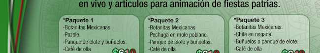 Paquete 1,2,3 y para niños