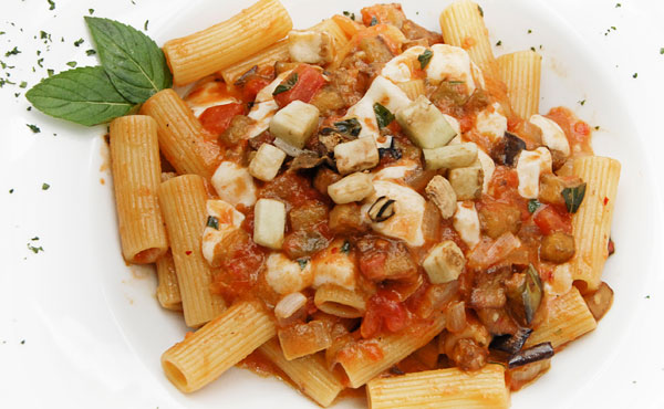 Rigatoni alle Melanzane de restaurante Rigatoni alle Melanzane