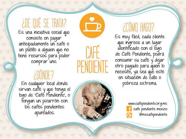 Café pendiente