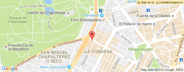 Mapa de ubicación de MEXICANA CAFÉ