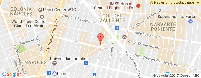 Mapa de ubicación de GOURMONCHO, COYOACÁN