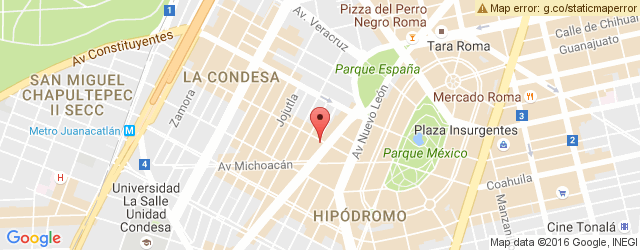 Mapa de ubicación de SEÑOR TACO, CONDESA