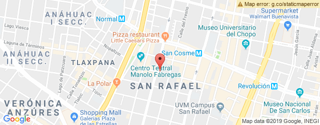 Mapa de ubicación de PIZZA BANG BANG