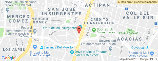 Mapa de ubicación de MAISON KAYSER, INSURGENTES