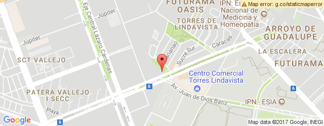 Mapa de ubicación de TOKS, TORRES LINDAVISTA