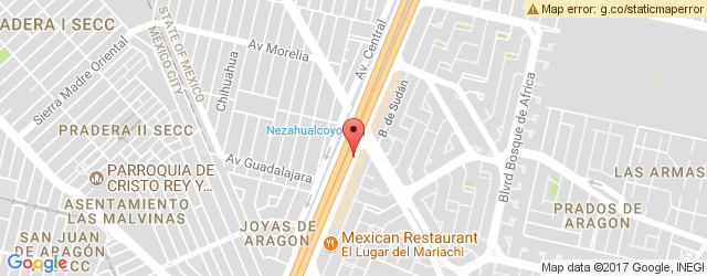 Mapa de ubicación de VIPS, AVENIDA CENTRAL