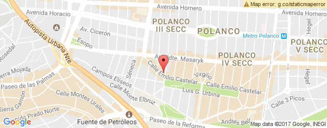 Mapa de ubicación de CAFÉ DEL PARQUE, POLANCO