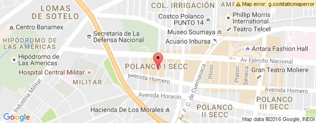 Mapa de ubicación de SFUSSO, PLAZA POLANCO