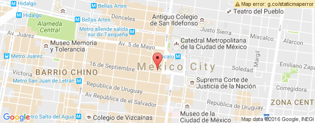 Mapa de ubicación de BERTICO CAFÉ, 16 DE SEPTIEMBRE