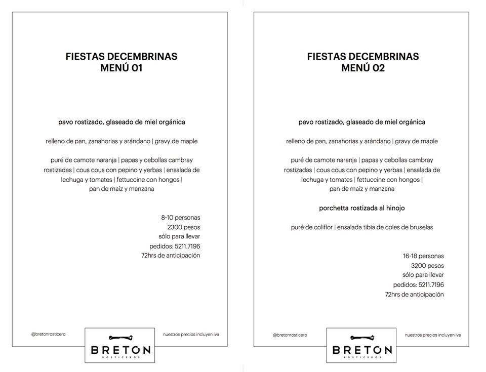 Menú Navidad Bretón