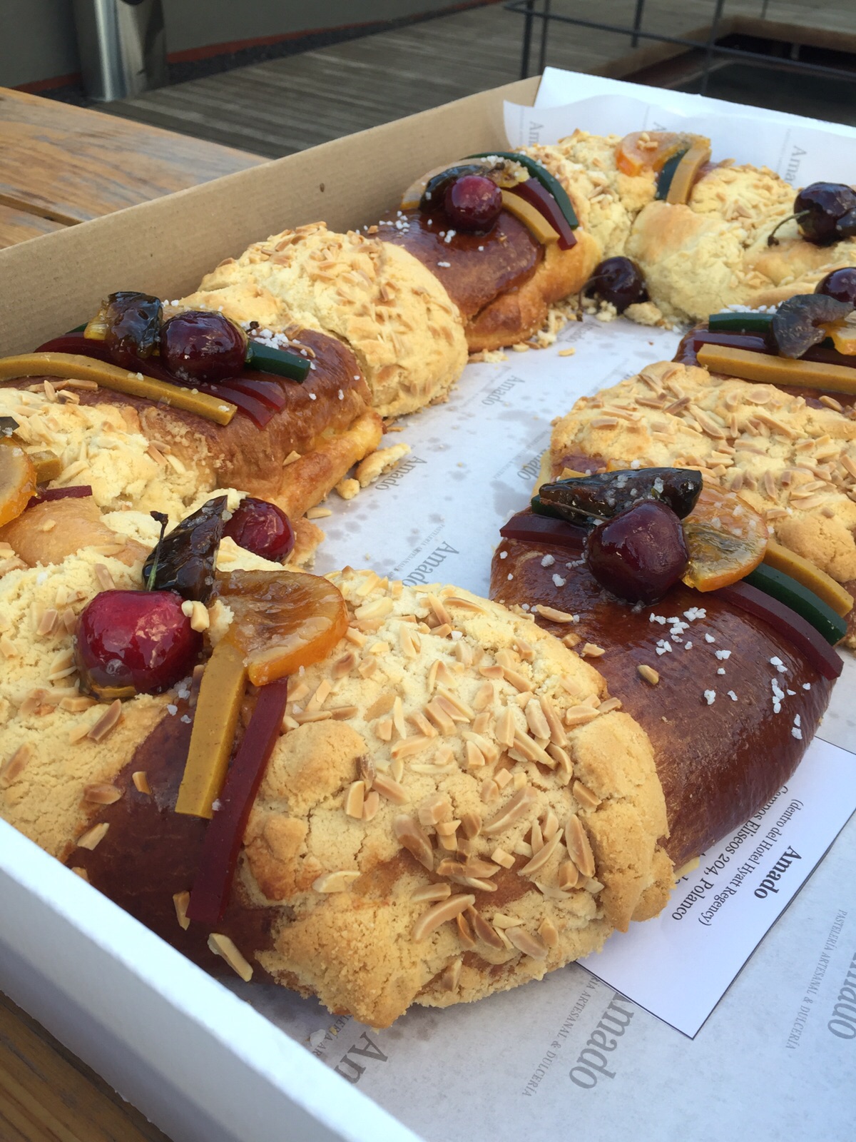 Rosca de Reyes Pastelería Amado