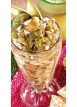 Ceviche de pescado con nopales