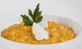 RISOTTO DI ZUCCA MANTECATO AL CAPRINO