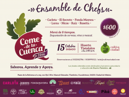 Apoya a Come de tu Cuenca 2016